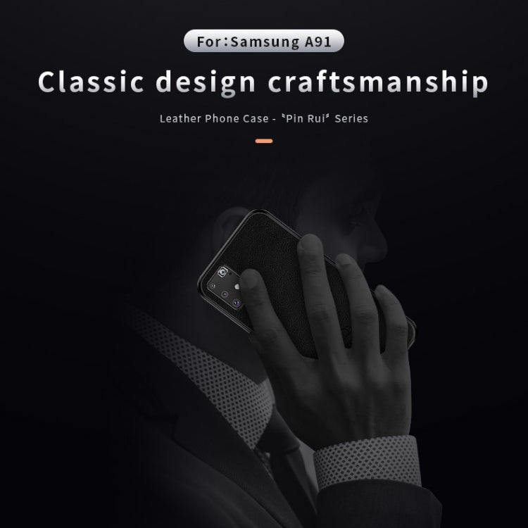 PINWUYO Pin Rui Series Classical Leather Texture PC + TPU Waterproof  Anti-fall All-inclusive Protective Case Shell, For Galaxy A91 / S10 Lite, For Galaxy S20 Ultra