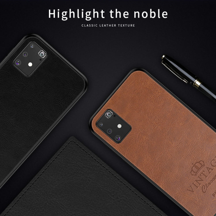 PINWUYO Pin Rui Series Classical Leather Texture PC + TPU Waterproof  Anti-fall All-inclusive Protective Case Shell, For Galaxy A91 / S10 Lite, For Galaxy S20 Ultra
