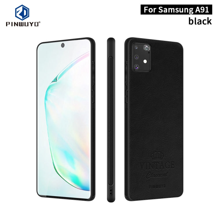 PINWUYO Pin Rui Series Classical Leather Texture PC + TPU Waterproof  Anti-fall All-inclusive Protective Case Shell, For Galaxy A91 / S10 Lite, For Galaxy S20 Ultra