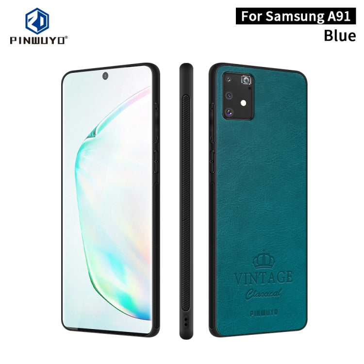PINWUYO Pin Rui Series Classical Leather Texture PC + TPU Waterproof  Anti-fall All-inclusive Protective Case Shell, For Galaxy A91 / S10 Lite, For Galaxy S20 Ultra