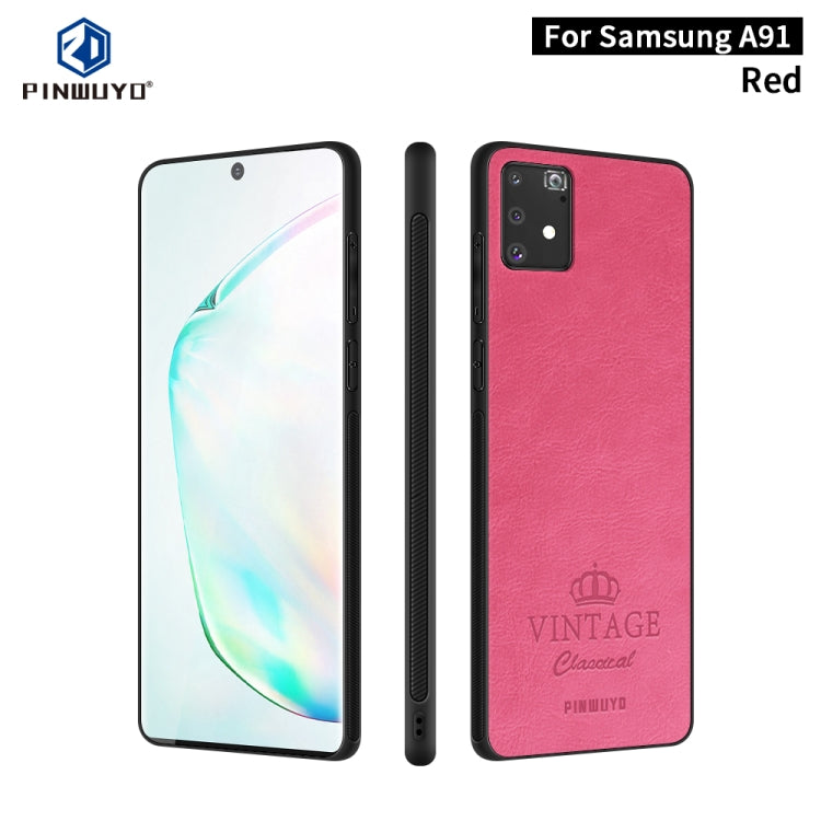 PINWUYO Pin Rui Series Classical Leather Texture PC + TPU Waterproof  Anti-fall All-inclusive Protective Case Shell, For Galaxy A91 / S10 Lite, For Galaxy S20 Ultra