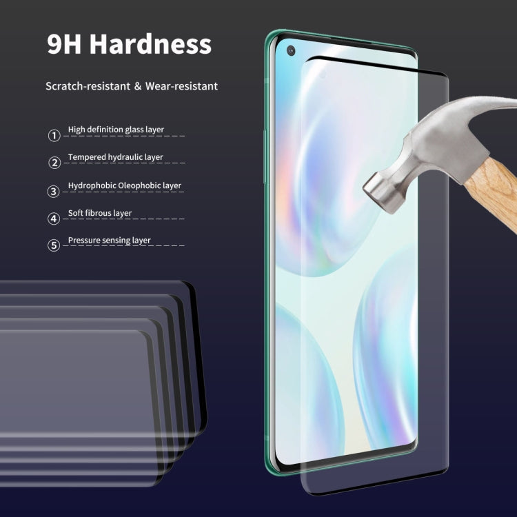 ENKAY Hat-Prince 0.26mm 9H 3D Explosion-proof Full Screen Curved Heat Bending Tempered Glass Film, For OnePlus 8, For OnePlus 8 Pro, For Huawei Nova 7 Pro, For Xiaomi Mi 10 / MI 10 Pro(1pc), For Huawei Honor 30 Pro