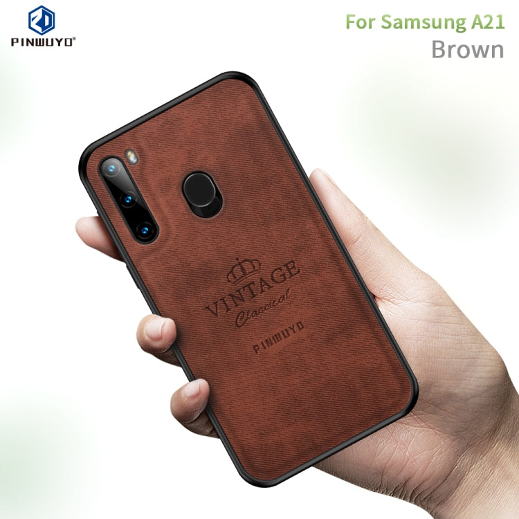 PINWUYO Zun Series PC + TPU + Skin Waterproof And Anti-fall All-inclusive Protective Shell, For Galaxy A01, For Galaxy A21, For Galaxy A41, For Galaxy A81