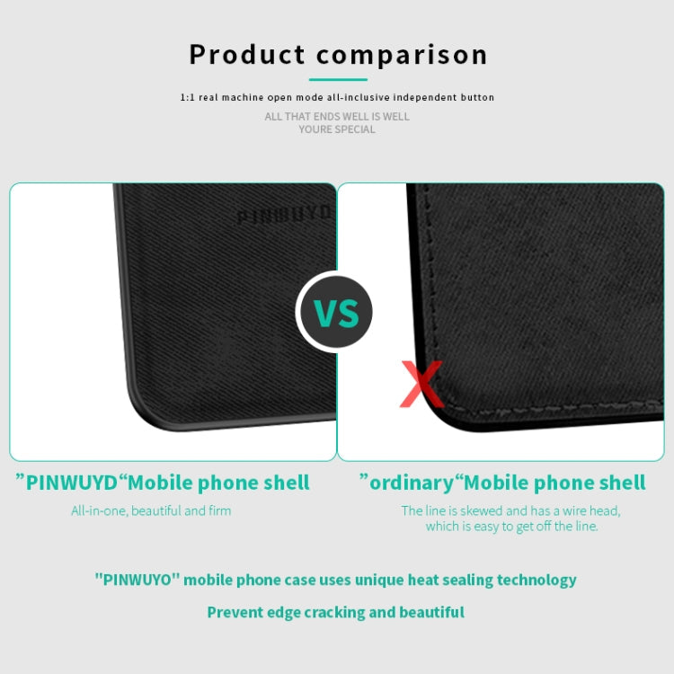 PINWUYO Zun Series PC + TPU + Skin Waterproof And Anti-fall All-inclusive Protective Shell, For Oneplus 8, For Oneplus 8 Pro, For Xiaomi 10 / 10 Pro, For Xiaomi Redmi K30