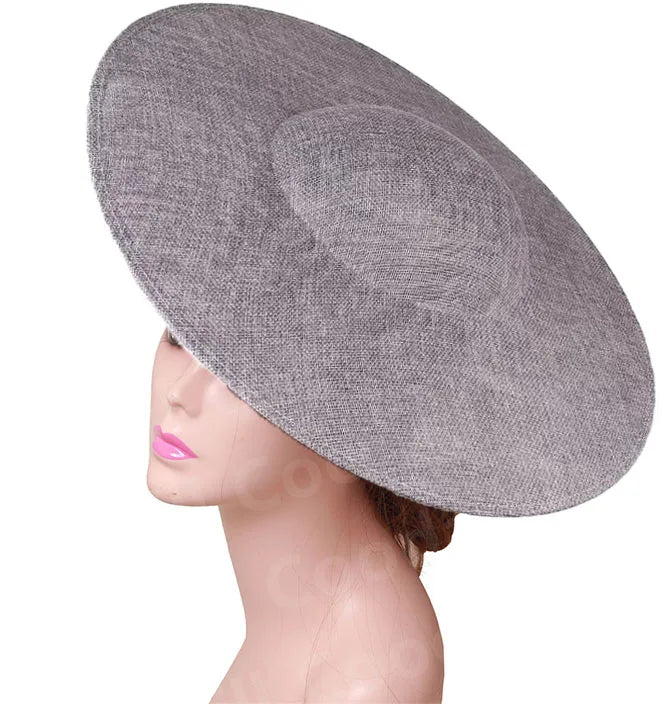40CM Big Fascinators Base DIY Hair Accessories Hat Women Derby Wedding Headpiece Ladies Church Race Maillinery Cap Supplies