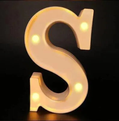 Alphabet LED Night Lights Number Letter Lamp 16cm