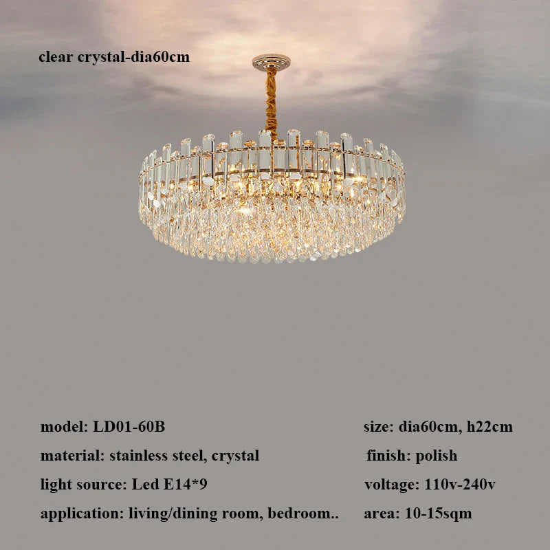 Modern Luxury Crystal Led Pendant Lights