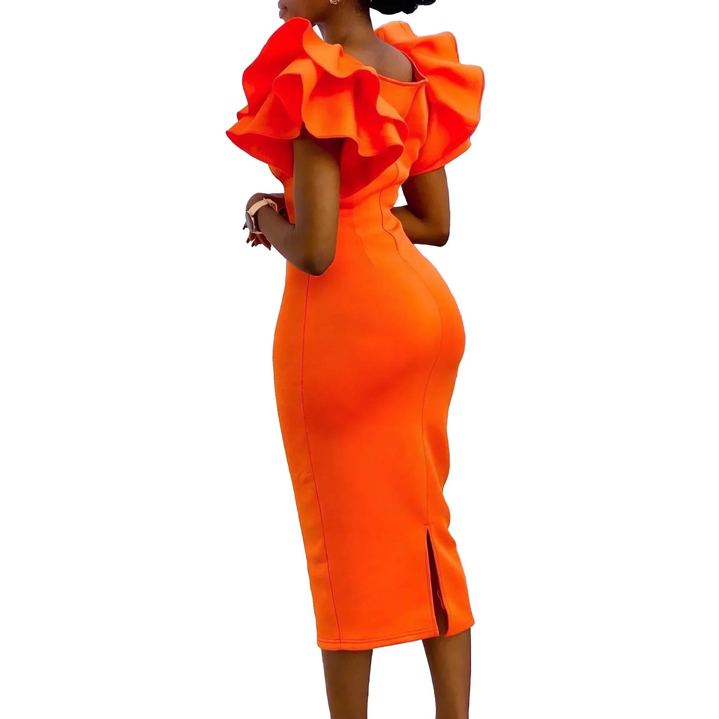 Africa Clothing African Party Evening Dresses for Women Summer Elegant African Square Collar Short Sleeve Bodycon Dress Outfits