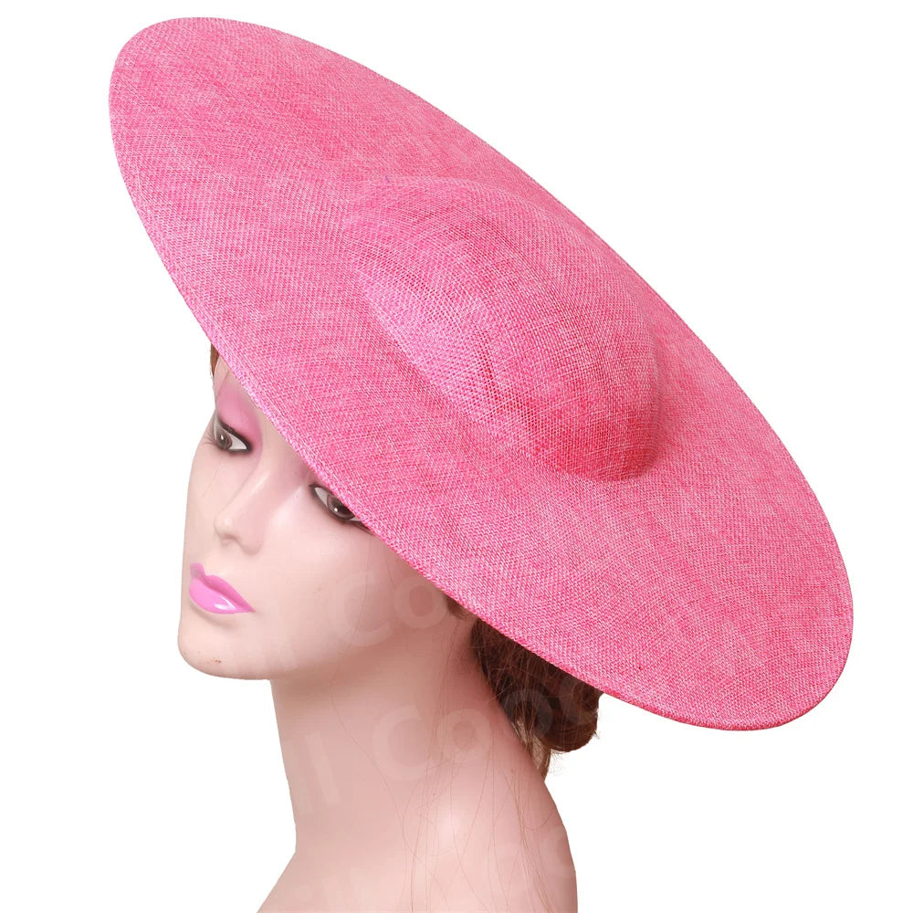 40CM Big Fascinators Base DIY Hair Accessories Hat Women Derby Wedding Headpiece Ladies Church Race Maillinery Cap Supplies