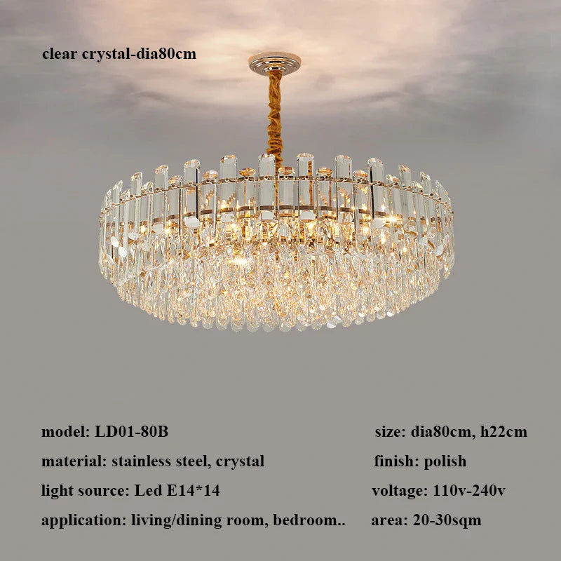 Modern Luxury Crystal Led Pendant Lights