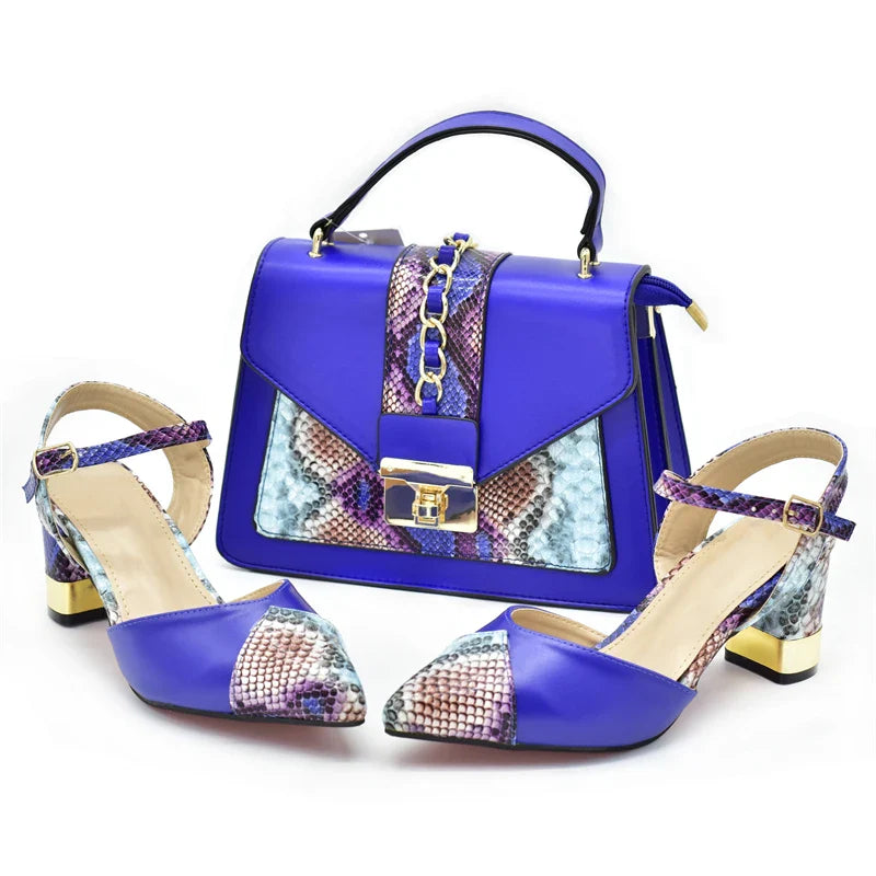 2024 Italian Shoe and Bag Set for Party In Women Luxury Shoes Women Designers Nigerian Women Party Pumps High Heels Sexy Ladies