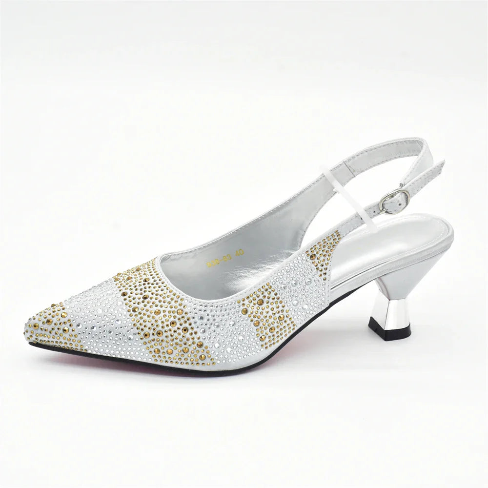 Designer Shoe and Bag Sets From Italy Original Italian Shoes and Bag Set for Women Wedding Shoes for Women Bride Party Pumps