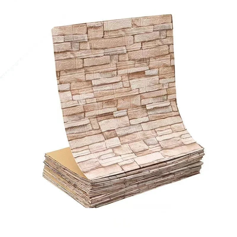 Antique Foam Brick Wallpaper