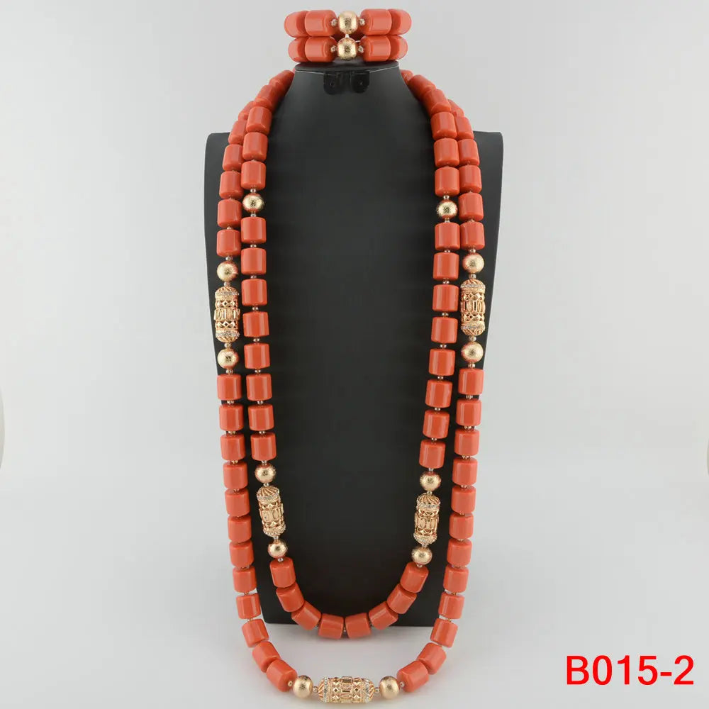 Latest African Wedding Resin Beads Fashion African Beads Jewelry Sets Hot Nigerian Wedding African Beads Jewelry Set