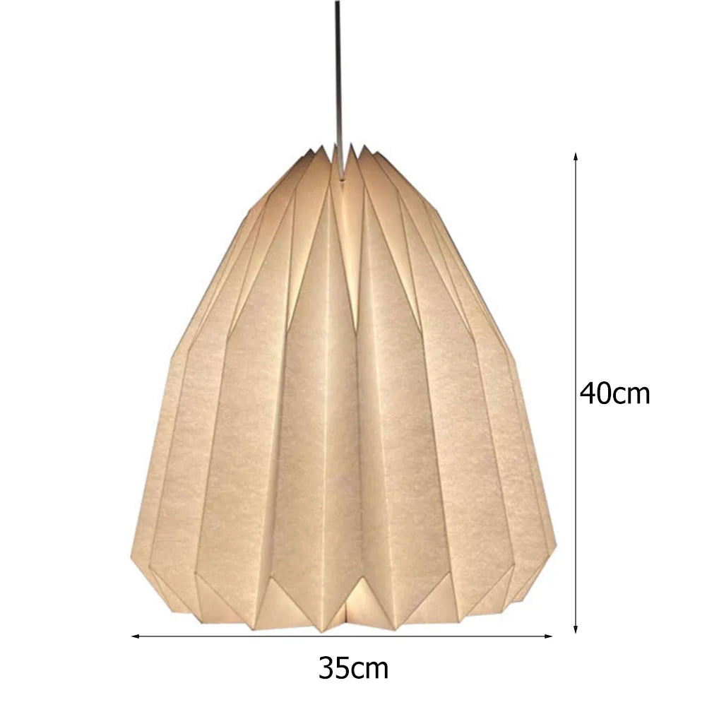 Hanging Lamp Cover Nordic Style Chandelier Lamp Shade Creative Paper Origami Ceiling Pendant Lampshade for Living Room Decor