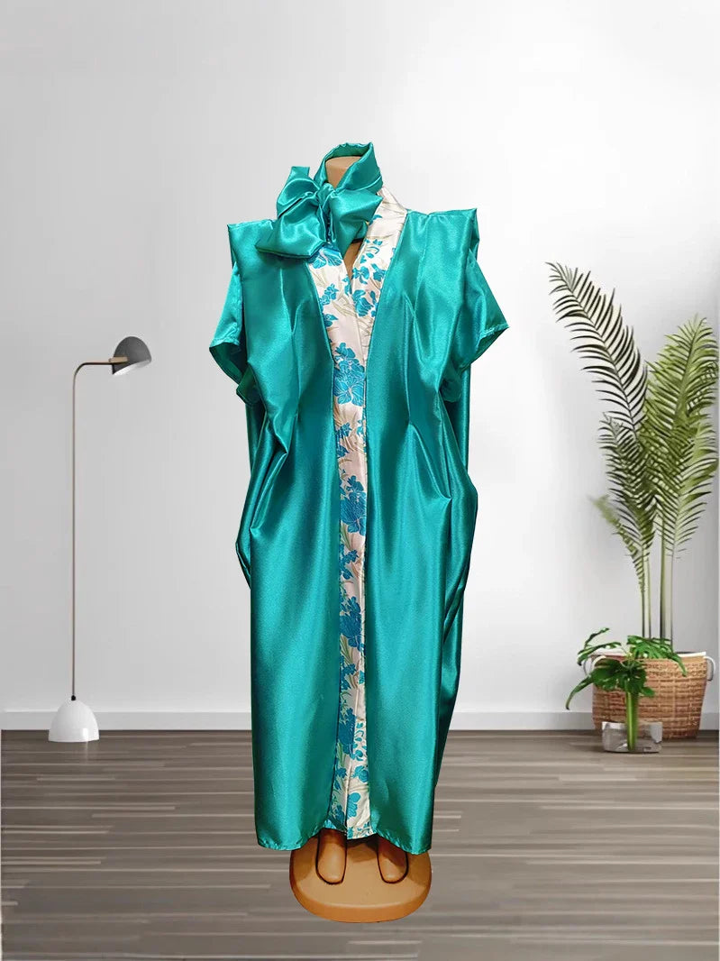 2025 African Dresses for Women Evening Party Dashiki Africa Clothes Robe Plus Size Luxury Dubai Kaftan Abaya Muslim Maxi Dress