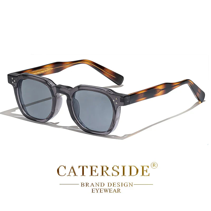 Retro Punk Men Sunglasses Small Frame Square Personalized Design Sun Glasses Women Travel Party Business Festival Gift