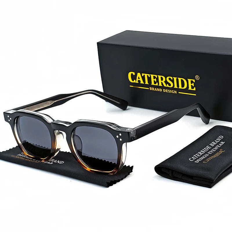Retro Punk Men Sunglasses Small Frame Square Personalized Design Sun Glasses Women Travel Party Business Festival Gift