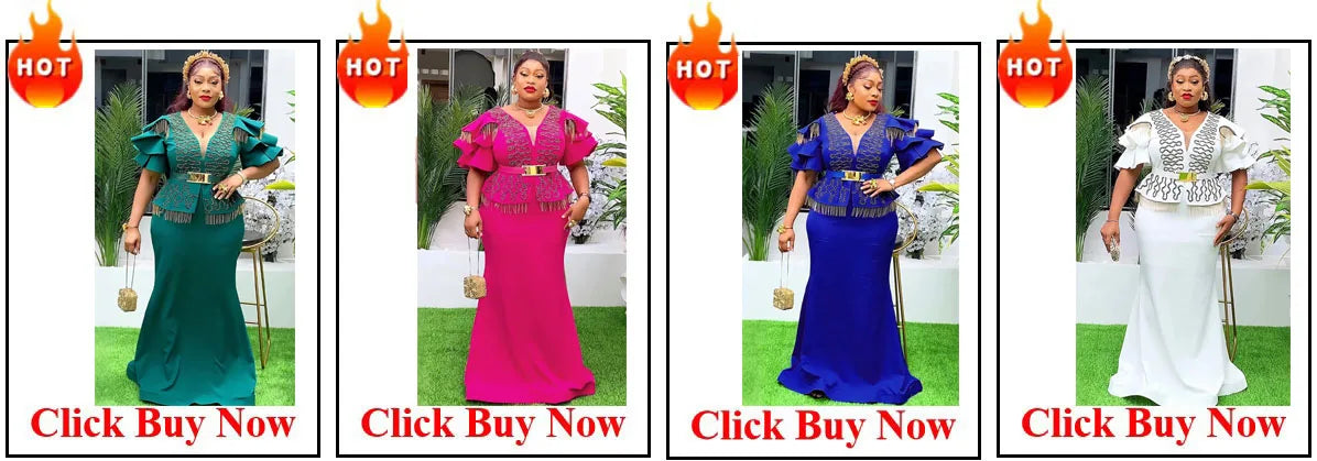 Customized African Dresses For Women Traditional Ankara Outfits Puff Sleeve Bodycon Dress Party Evening Gowns Boubou Dubai Vesti