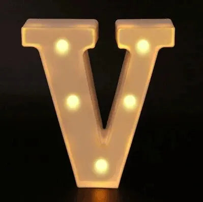 Alphabet LED Night Lights Number Letter Lamp 16cm