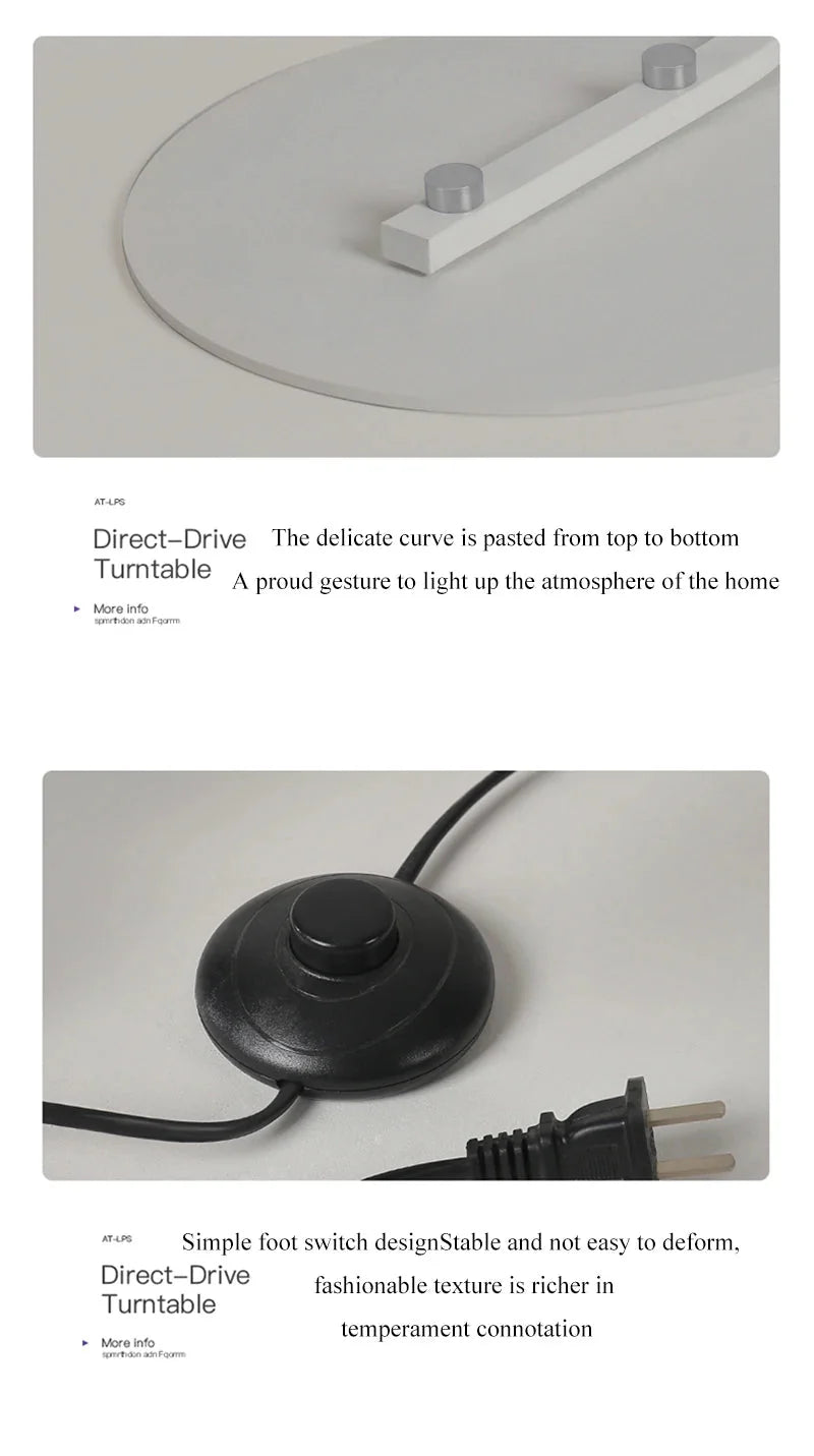 Nordic LED Corner Floor Lamp Simple Black White Floor Light For Dining Room Living Room