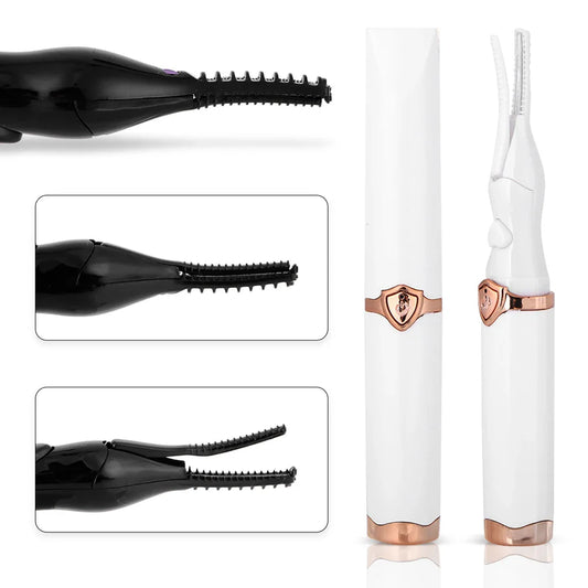 Portable Eyelash Curler USB Rechargeable Quick Heating Natural Curl Eyelash Curler for Quick Natural Curling Eye Lashes