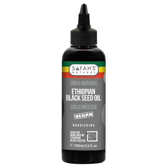 Safah's Natural Blended Ethiopian Black Seed Oil for Hair Growth & Scalp Health 3.5 oz
