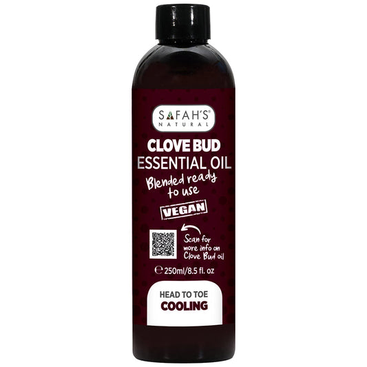 Safah's Natural Blended Clove Bud Oil for Hair Growth & Scalp Vitality 8.5 oz