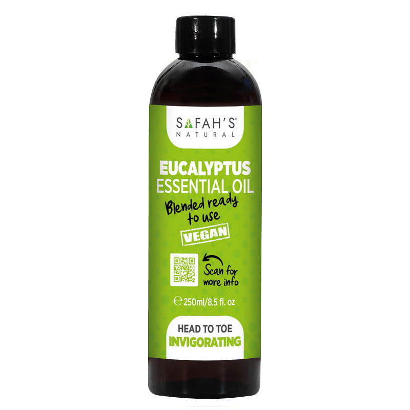 Safah's Natural Blended Eucalyptus Oil Soothing Scalp & Hair Growth Oil for All Hair Types 8.5 oz