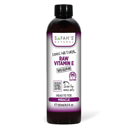 Safah's Natural Blended Vitamin E Oil for Hair Growth & Repair for All Hair Types 8.5 oz