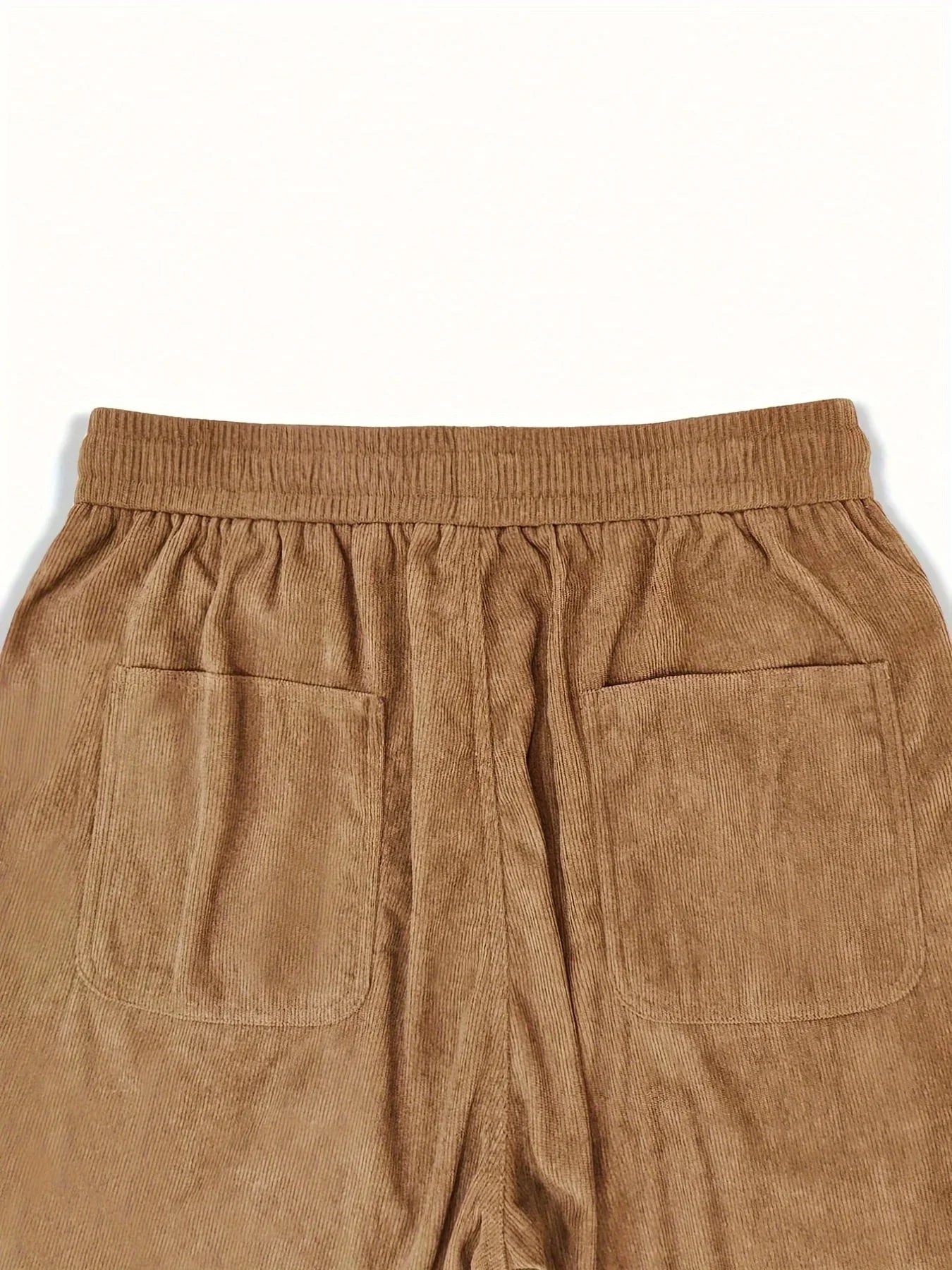 Men’s Corduroy Loose Fit Pants – Elastic Waist