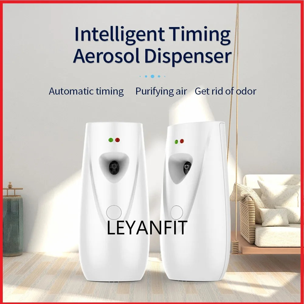Aerosol Dispenser Air Freshener Fragrance Aerosol Spray Dispenser Car Household Wall-mounted Automatic Adjustable Aroma Diffuser