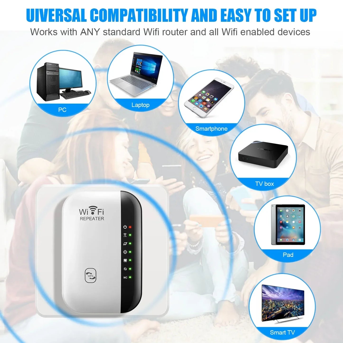Wireless WiFi Repeater 300Mbps WiFi Extender