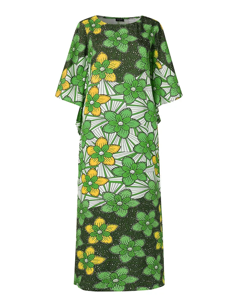 Plus Size Women's Summer Party Maxi Dress Bohemian Sundress Robe