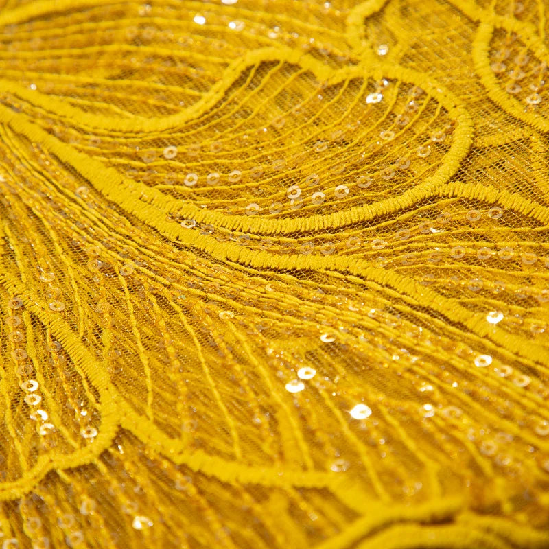 African Milk Silk Mesh Lace with Sequins 2025 French Net Lace Fabric Sewing Embroidered Lace Tulle Nigerian Women Wedding Dress