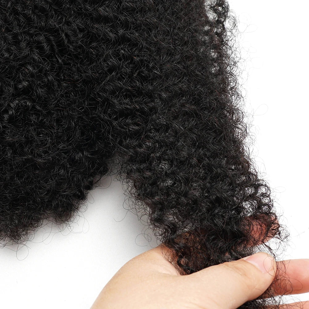 50gram Bulk Hair For Braiding Afro Kinky Curly Remy Human Hair Extensions no Wefts for Mini Twists Braids 10-22inches KissHair