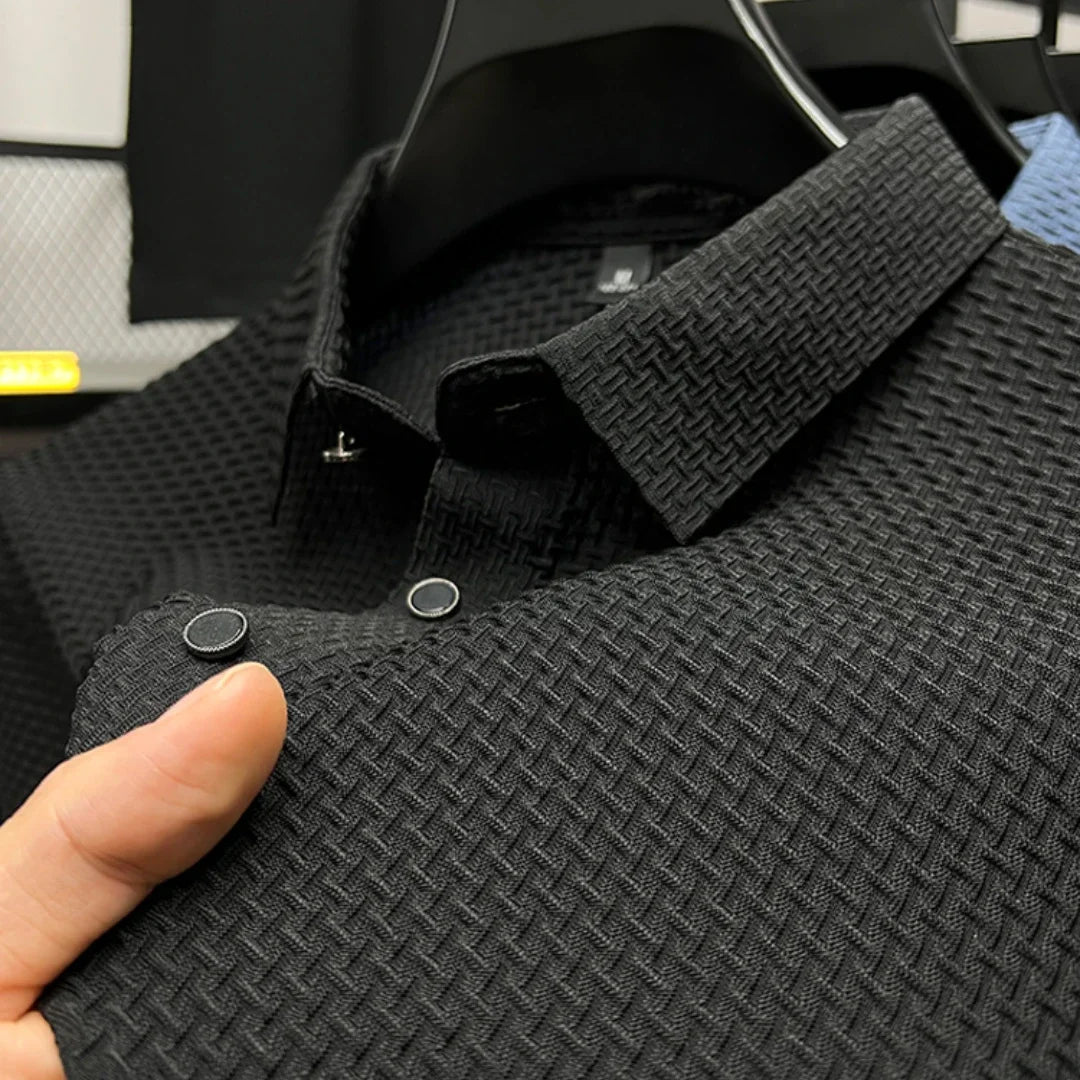 Summer Men Short Sleeved T-shirts Cool and Breathable POLO Shirt