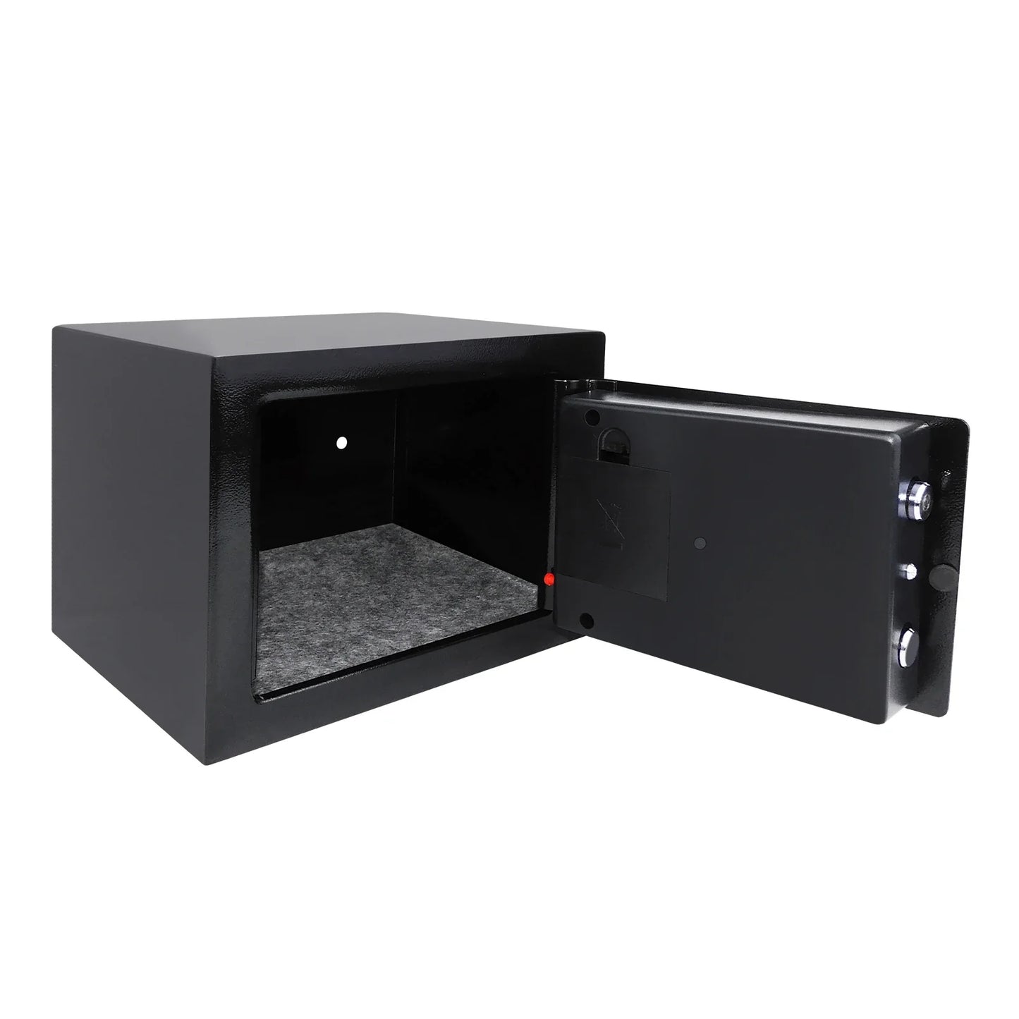 4.6L Electonic Safe Box with Keypad and 2 Keys, Wall Mounted Safe with Prodrilled Holes, Security Safe Box for Home Hotel Use