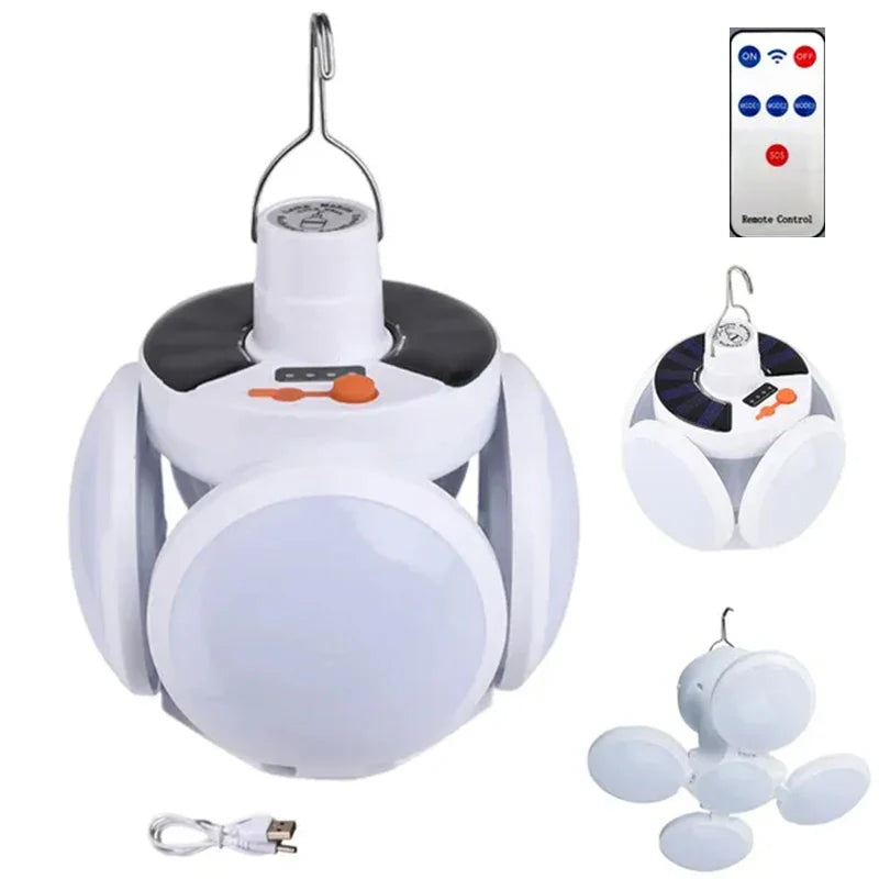 Solar Outdoor Folding Light Portable USB Rechargeable