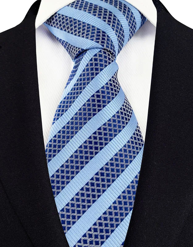 41 Colors 8CM Mens Ties Green Blue Plaid Stripes Floral Classic Business Jacquard Woven Neck ties For Wedding and Party