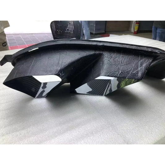 Dry Carbon Fiber Front Bumper Air Duct Vent Trim Replacement for BMW