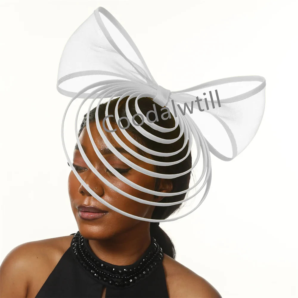 Fascinator Hat For Women Elegant Wedding Church Headpiece Ladies Chic Bow Fascinators Party Hats New Kentucky Derby Millinery