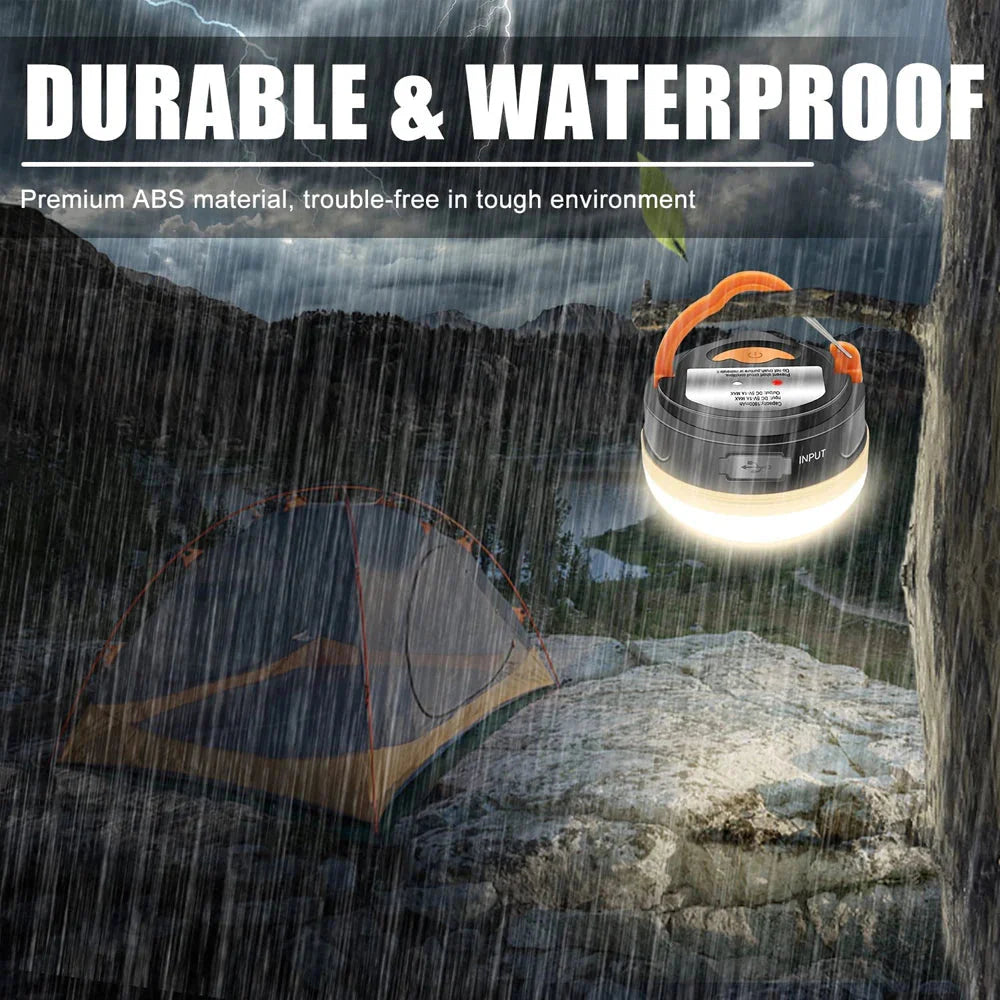 High Power Camping Lantern Tents Lamp USB Rechargeable