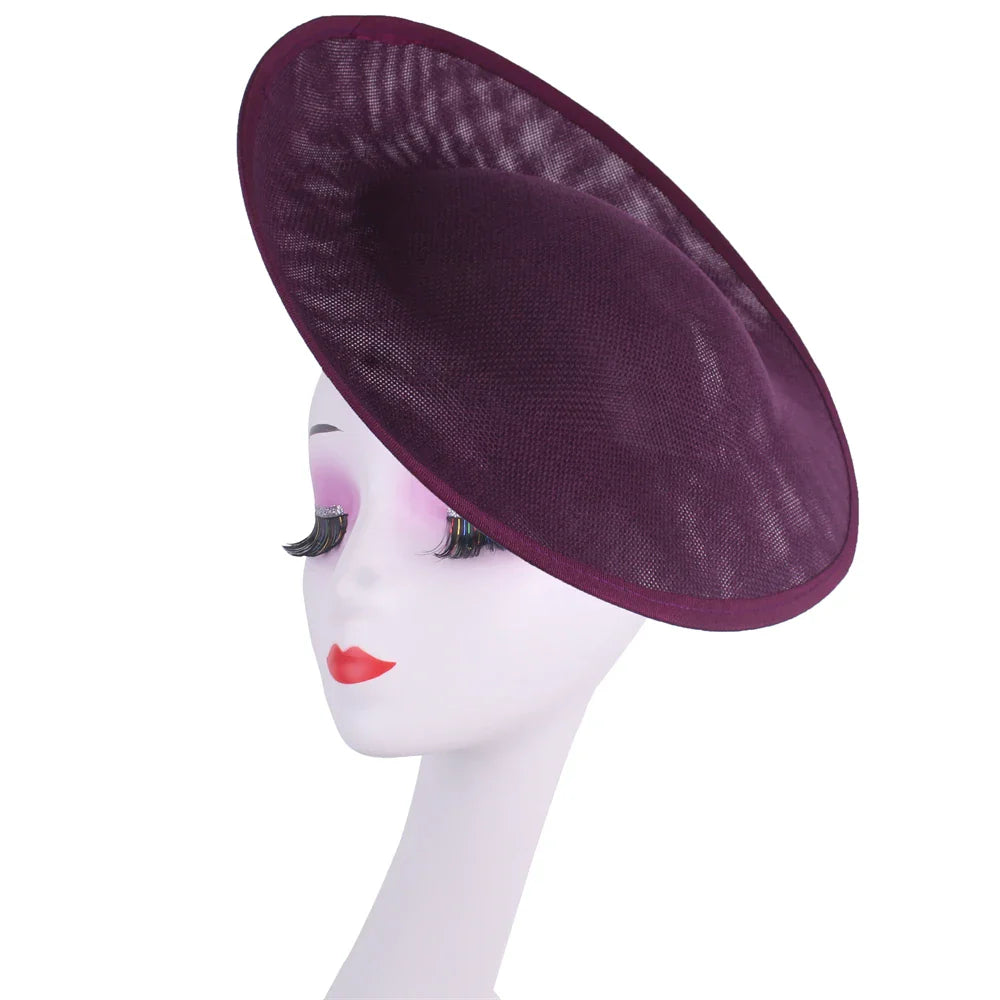 30CM Round Fascinator Base Supplies DIY Hair Accessories Make Millinery Cap Fabric For Women Wedding Fascinator Hat Formal Event