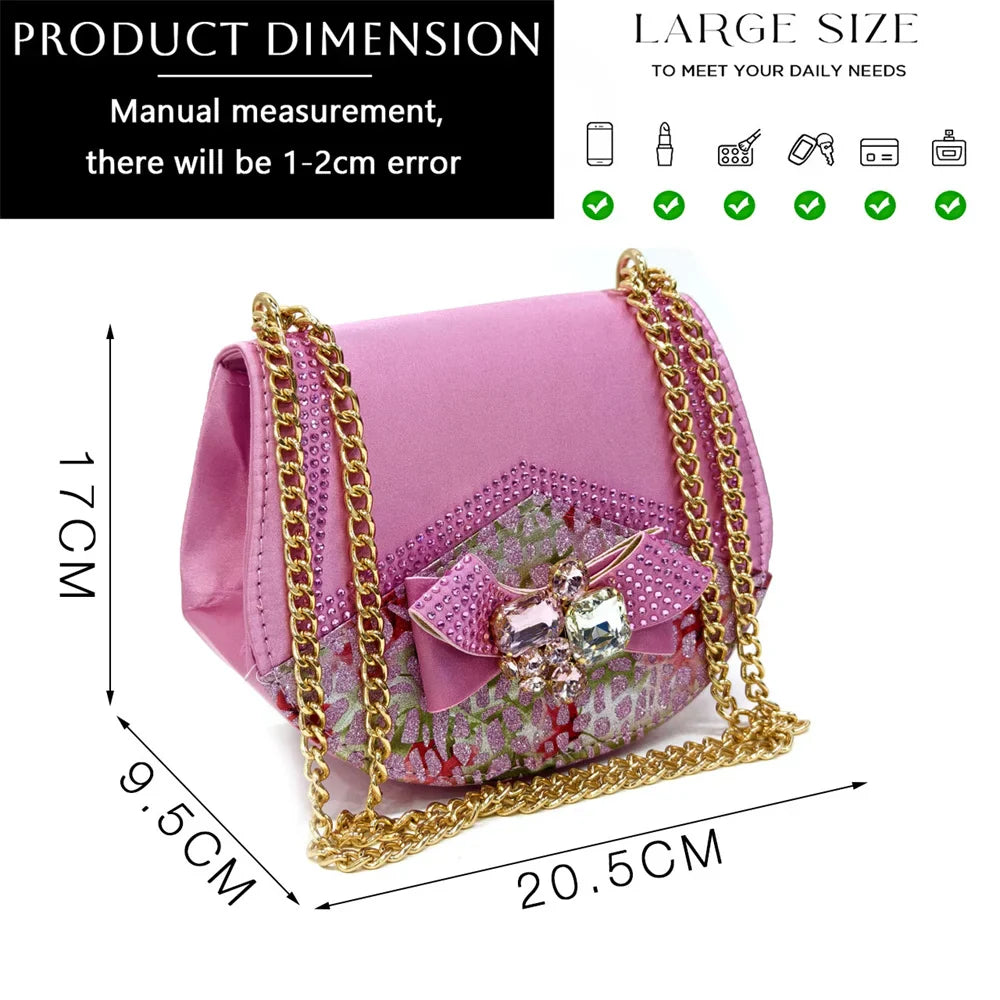 Elegant Women Heels for Party Open Toe Special Material Design Rhinestone Italian Only Sandals and Set to Choose 2024