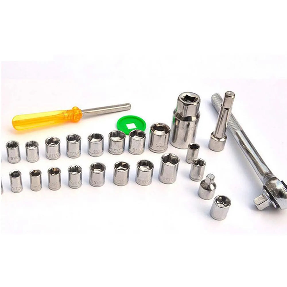 94pcs Socket Wrench Set Car Repair Tools Ratchet Spanner Wrench Ratchet Spanner Screwdriver Bits Hand Tool