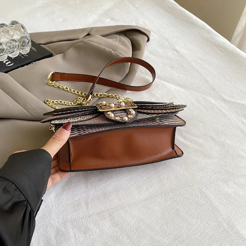 2024 New Handmade Rivet Butterfly Wing Crossbody Bag Women Designer Handbag And Purse Small Square Bag 8 Color Pu Leather Bags