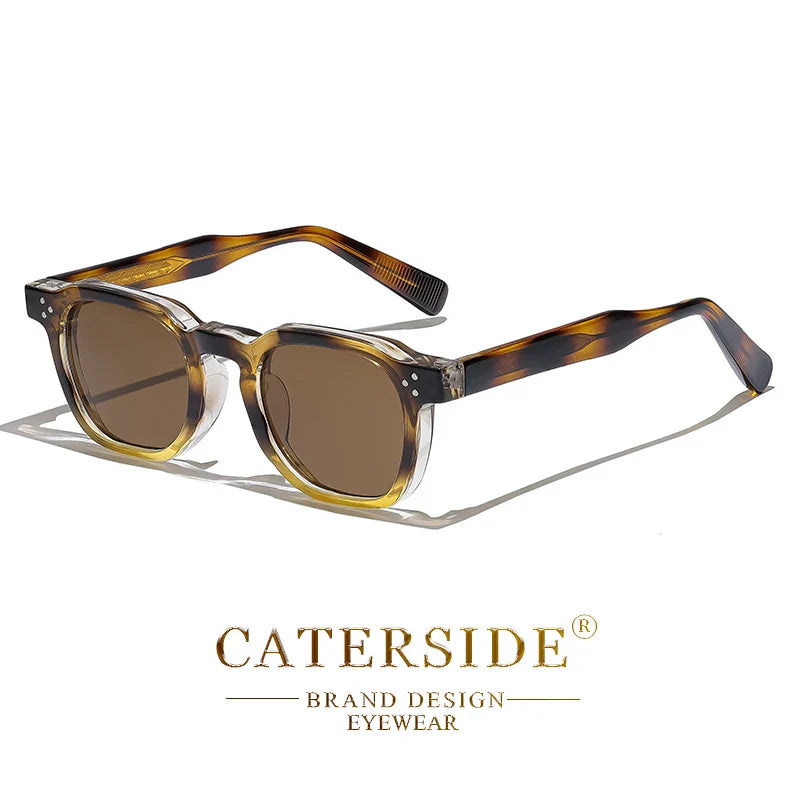 Retro Punk Men Sunglasses Small Frame Square Personalized Design Sun Glasses Women Travel Party Business Festival Gift