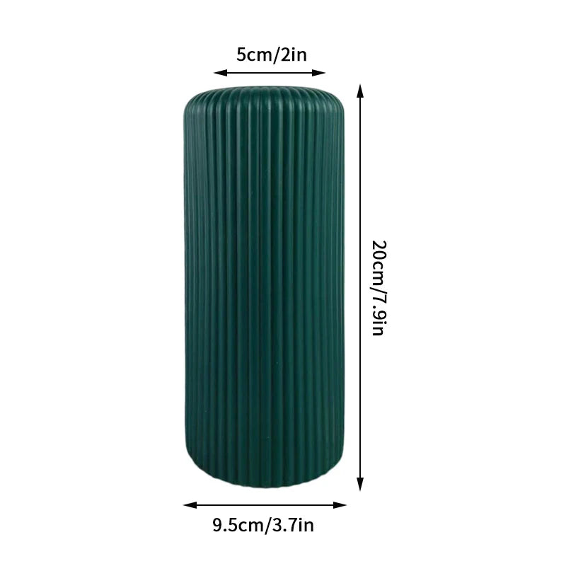 1PC Plastic Spiral White Vase Hydroponic Pot