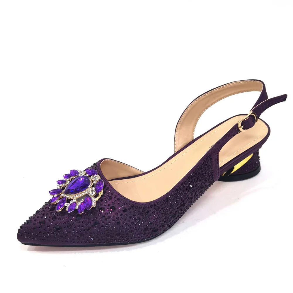 Italian Hollow Design Women Shoes Matching Bag in Champagne Color Mature African Ladies Comfortable Sandals for Party